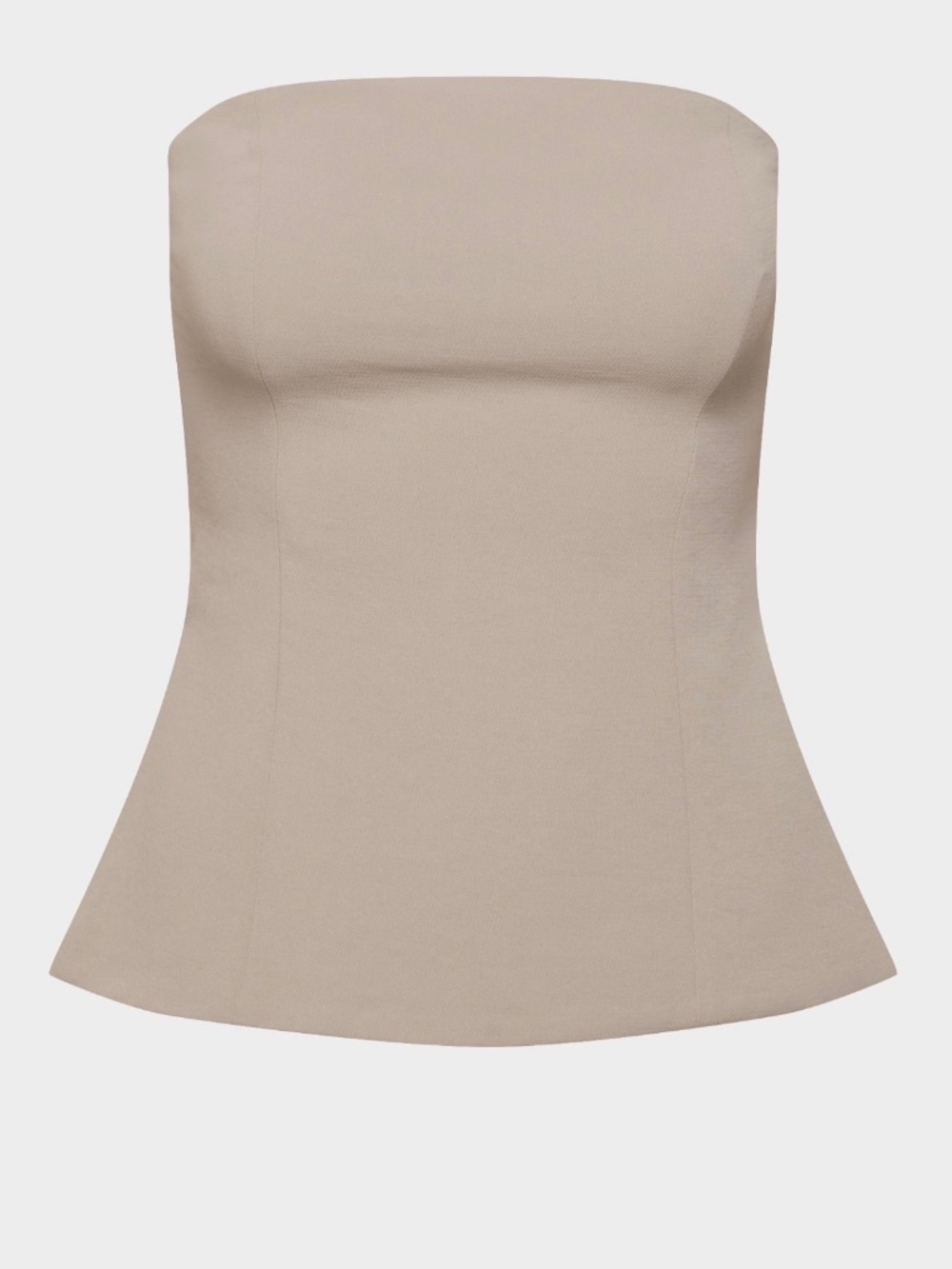 Aritzia Wilfred Posh Tube Top Nomad Taupe Size 10 NWT